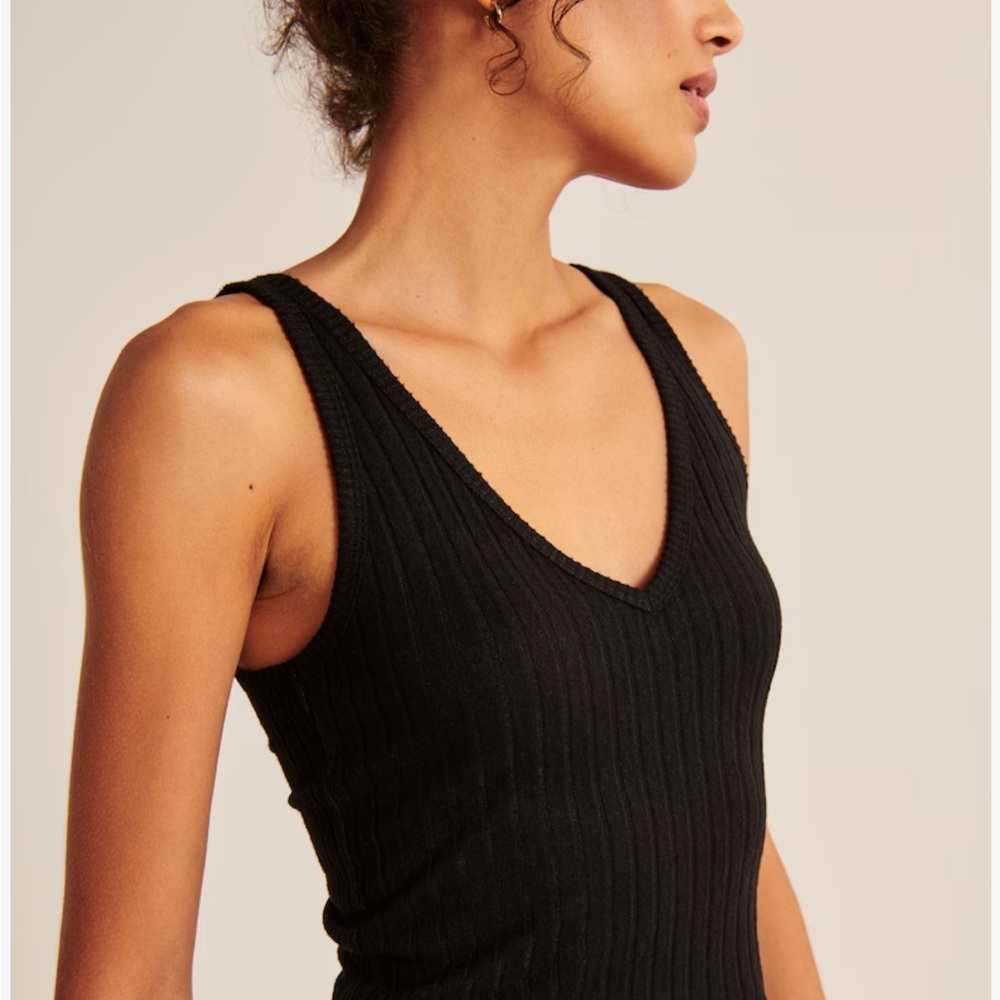 Abercrombie & Fitch Beige Cozy Sleep Tank